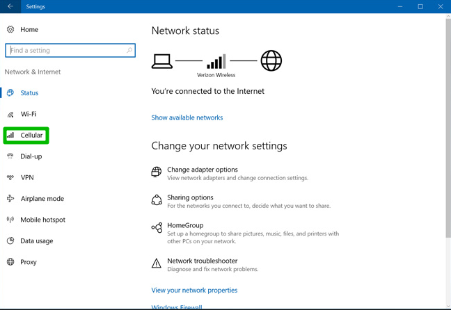 Настройка 3G-модема под Windows 10 версия 1703 Creators Update